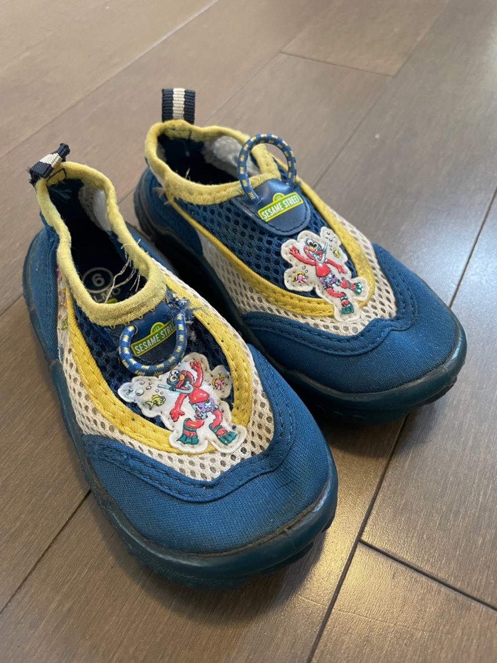 Sesame Street Blue & Yellow Kids Slip-On Water Shoes with Elmo
